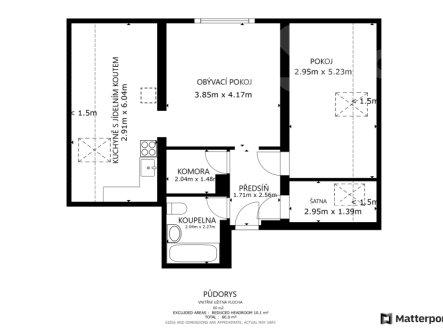 Pronájem bytu, 2+1, 72 m²