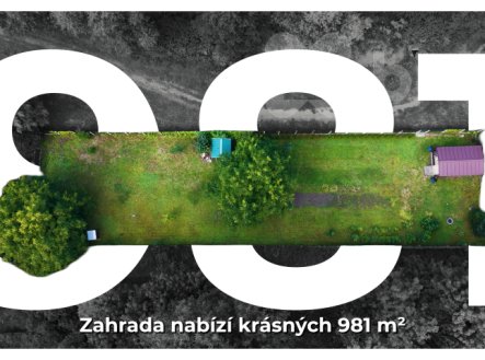 Prodej pozemku, zahrada, 981 m²
