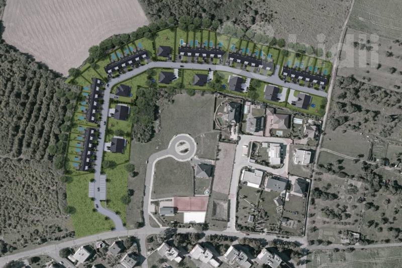 Prodej developerského projektu 28 286 m2 - 52 parcel pro RD a ŘRD, Slaný