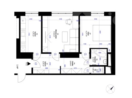 Prodej bytu, 2+1, 64 m²