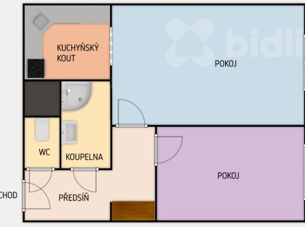 Prodej bytu, 2+kk, 43 m²