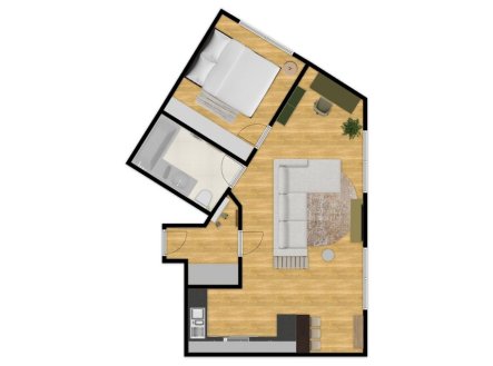 Prodej bytu, 2+kk, 45 m²