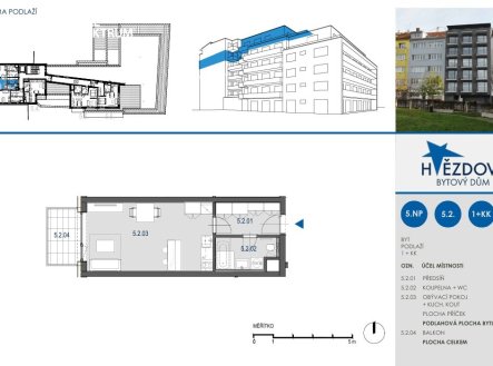 Pronájem bytu, 1+kk, 38 m²