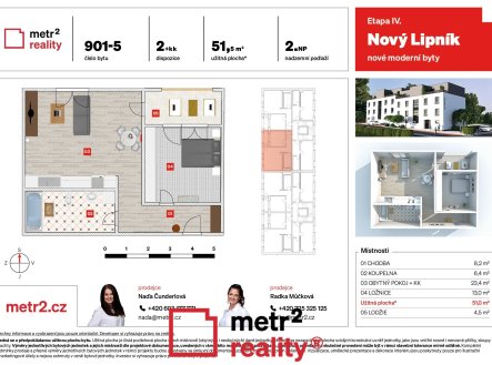 Prodej bytu, 2+kk, 52 m²