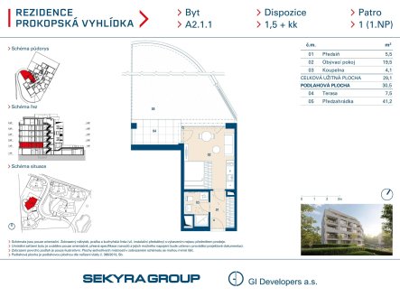 Prodej bytu, 1+kk, 29 m²