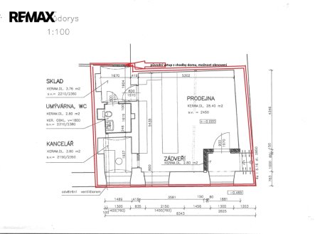 Prodej obchodní prostory, 41 m²