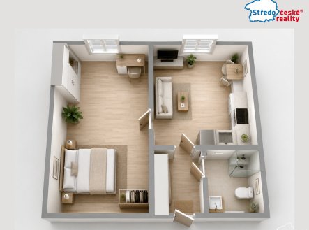 Prodej bytu, 2+kk, 56 m²