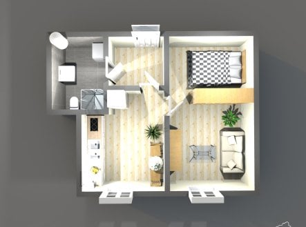 Pronájem bytu, 2+kk, 40 m²