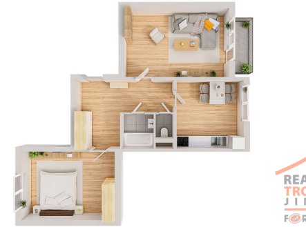 Pronájem bytu, 2+1, 65 m²