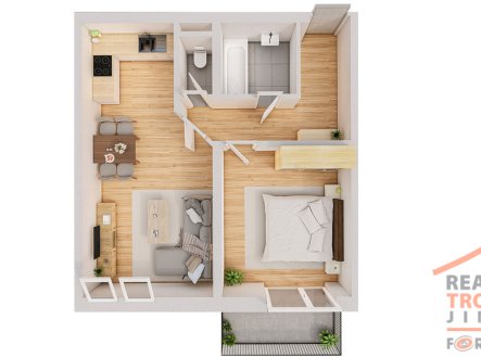 Prodej bytu, 2+kk, 55 m²