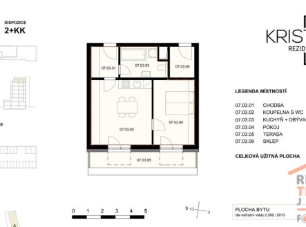Prodej bytu, 2+kk, 55 m²