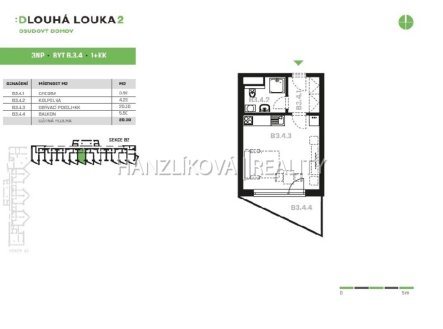 Pronájem bytu, 1+kk, 28 m²