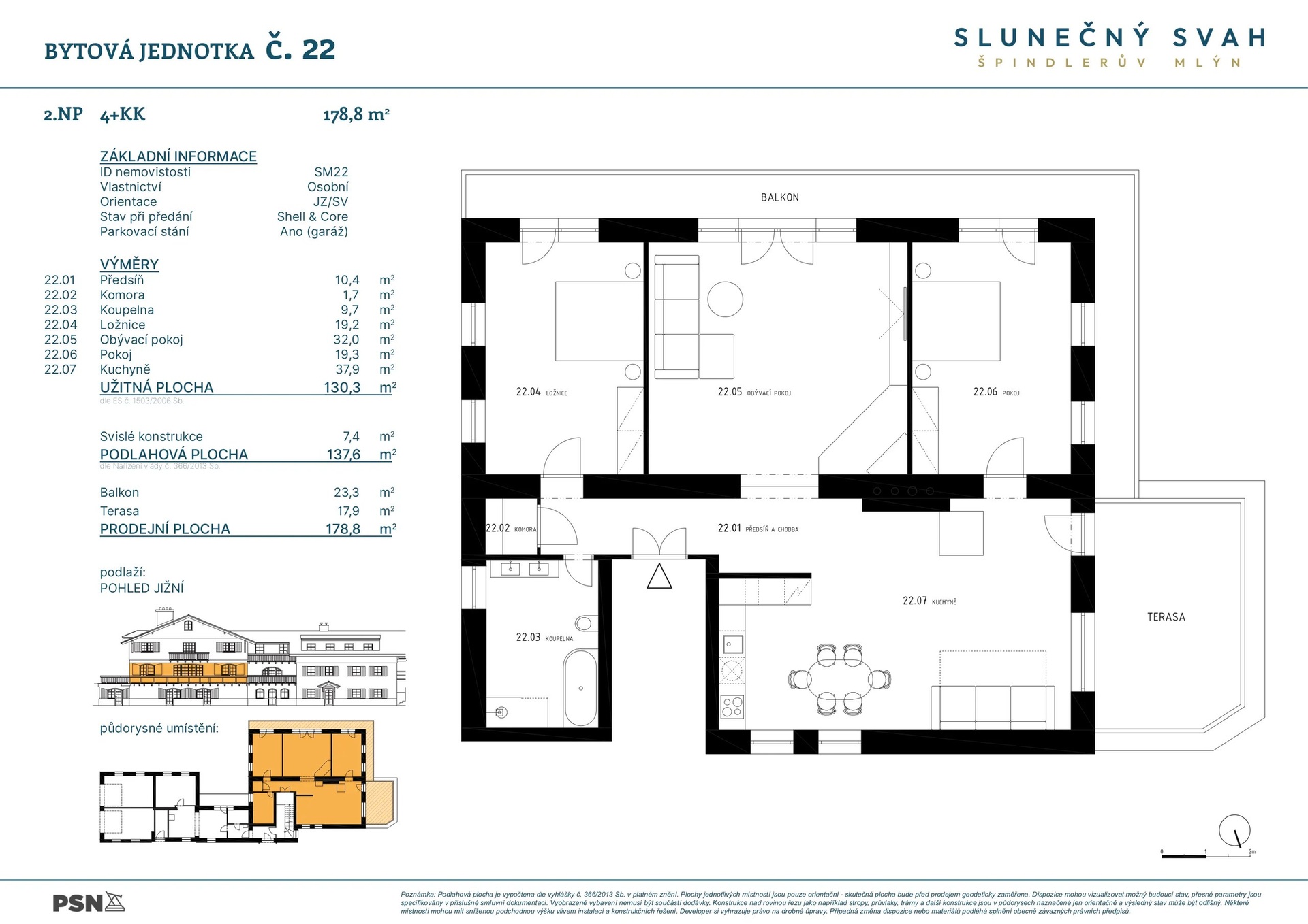 4+kk 130 m², Špindlerův Mlýn