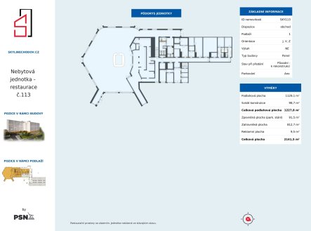Prodej obchodní prostory, 1 227 m²