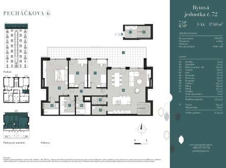 Prodej bytu, 5+kk, 174 m²