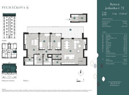 Prodej bytu, 5+kk, 174 m²