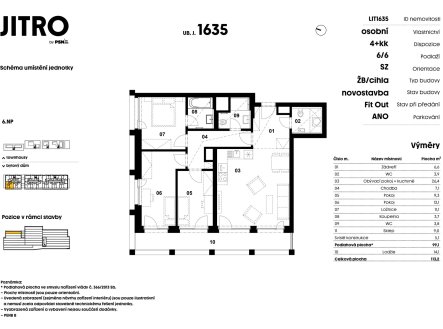 Prodej bytu, 4+kk, 126 m²