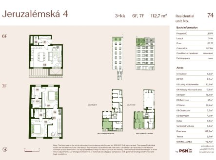 Prodej bytu, 3+kk, 113 m²