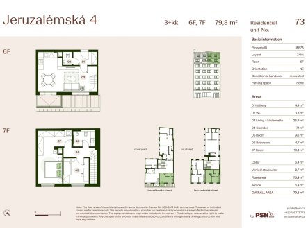 Prodej bytu, 3+kk, 80 m²