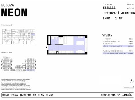 Prodej bytu, 1+kk, 27 m²
