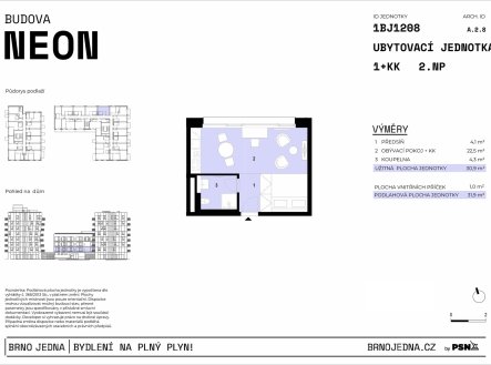 Prodej bytu, 1+kk, 32 m²