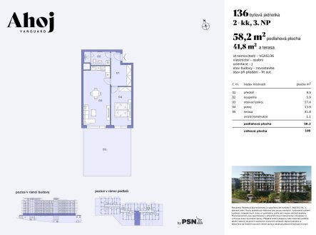 Prodej bytu, 2+kk, 100 m²