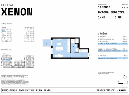 Prodej bytu, 1+kk, 30 m²