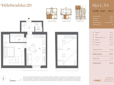 Prodej bytu, atypický, 78 m²