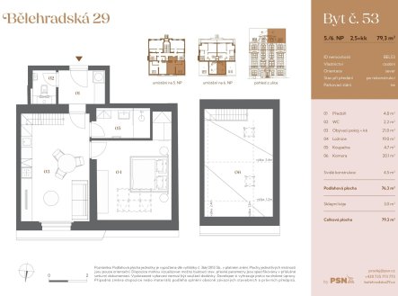 Prodej bytu, atypický, 79 m²