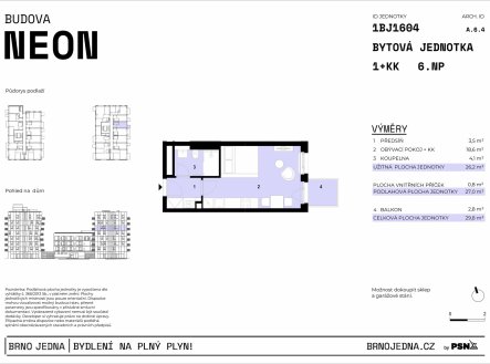 Prodej bytu, 1+kk, 30 m²