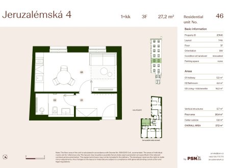 Prodej bytu, 1+kk, 27 m²