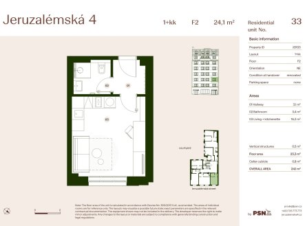 Prodej bytu, 1+kk, 24 m²