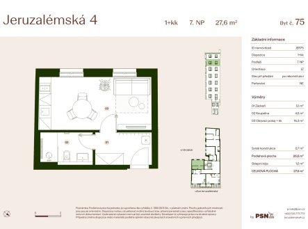 Prodej bytu, 1+kk, 28 m²