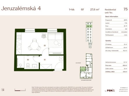 Prodej bytu, 1+kk, 28 m²