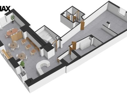 Pronájem kanceláře, 210 m²