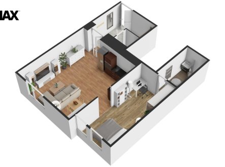 Pronájem bytu, 2+kk, 57 m²