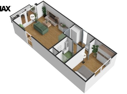 Pronájem bytu, 2+kk, 51 m²