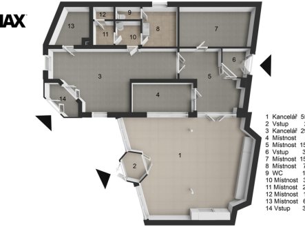 Pronájem obchodní prostory, 150 m²