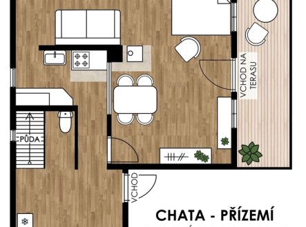 Prodej chaty/rekreačního objektu, 116 m²