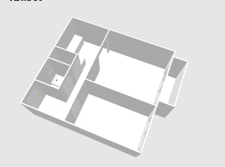 Pronájem bytu, 2+1, 51 m²