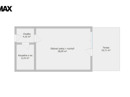 Pronájem bytu, 1+kk, 3 926 m²