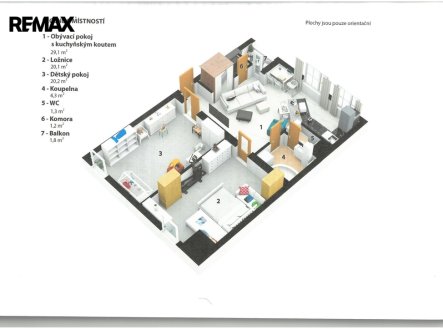 Pronájem bytu, 3+kk, 80 m²