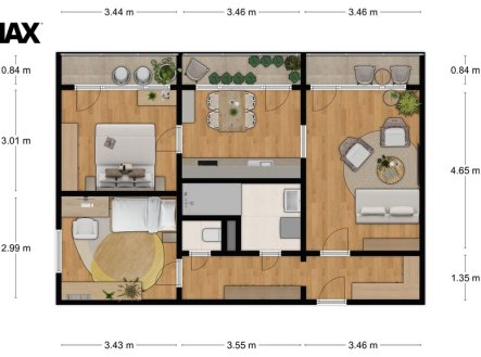 Prodej bytu, 3+1, 72 m²