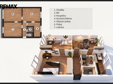 Prodej bytu, 3+1, 86 m²