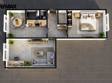 Pronájem bytu, 2+1, 62 m²