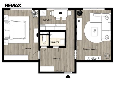 Prodej bytu, 2+1, 54 m²