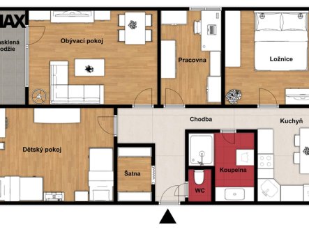 Prodej bytu, 4+1, 80 m²