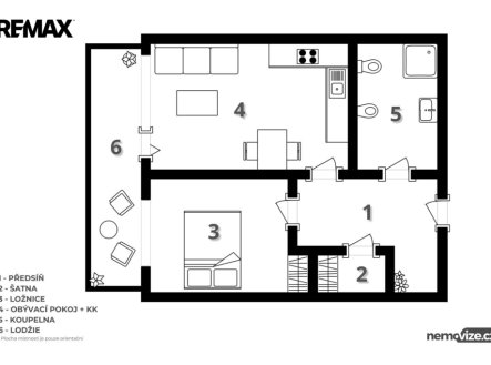 Prodej bytu, 2+kk, 62 m²