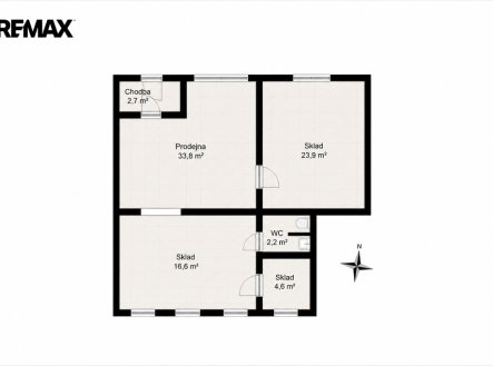 Prodej obchodní prostory, 83 m²
