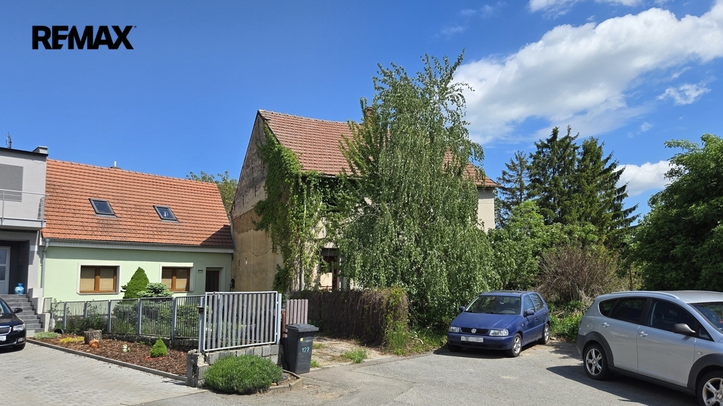 Čelní pohled na dům - stávající stav
